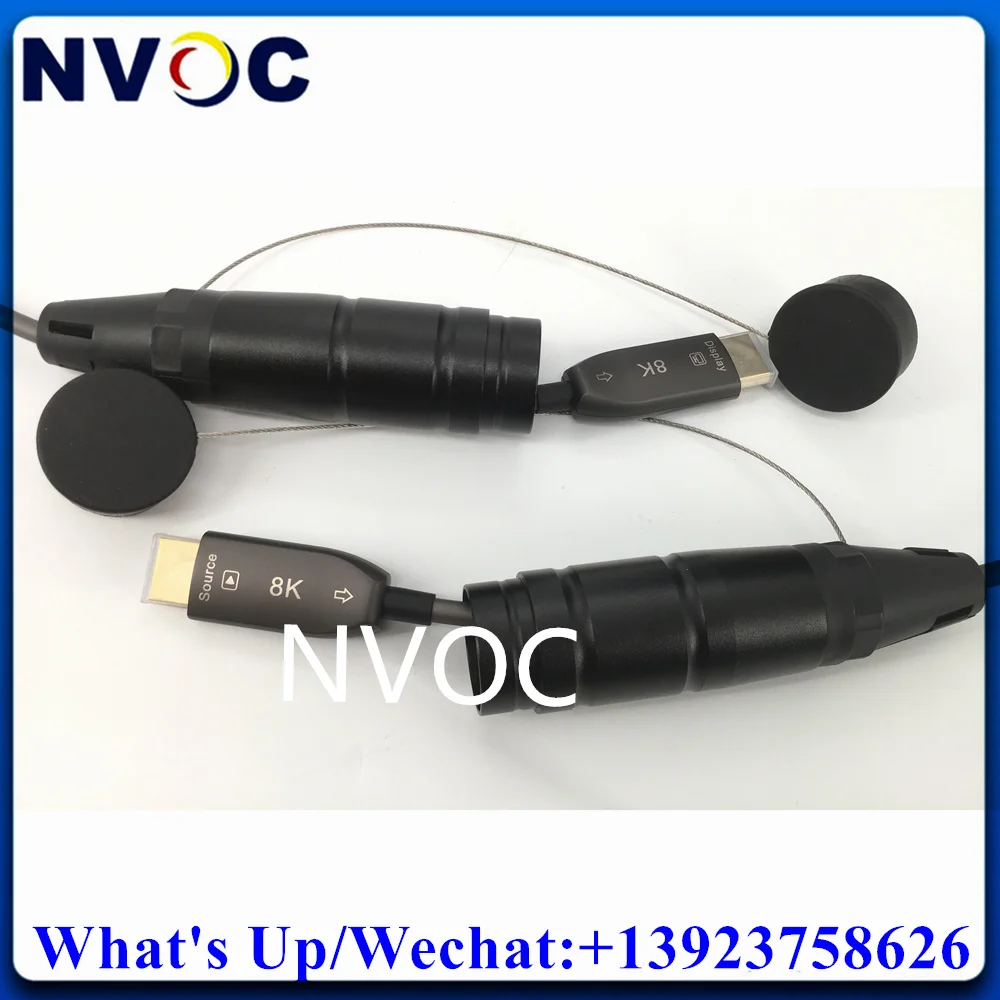 

10/15/20/25/30/35/40/45M 8K@60Hz 4K@120Hz Ultra High Speed HDMI 2.1 Male to Male HDMI Armored Fiber Optic AOC Cable For Stage