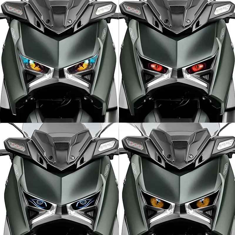 For XMAX300 XMAX X-MAX X MAX 300 2023-2024 Motorcycle Headlight Guard Stickers Accessories Front Fairing Headlamp Decal