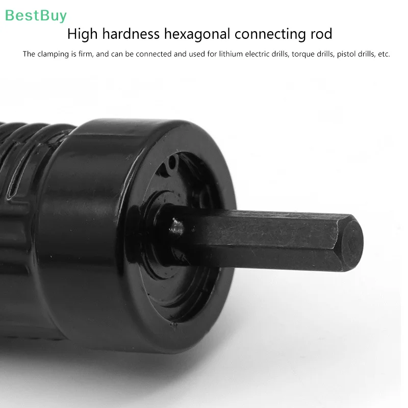 Electric Rivet Nut Riveting Nut Adapter With Replaceable Rivet Nut Drill Bit Nozzle Cordless Conversion Connector Power Tools