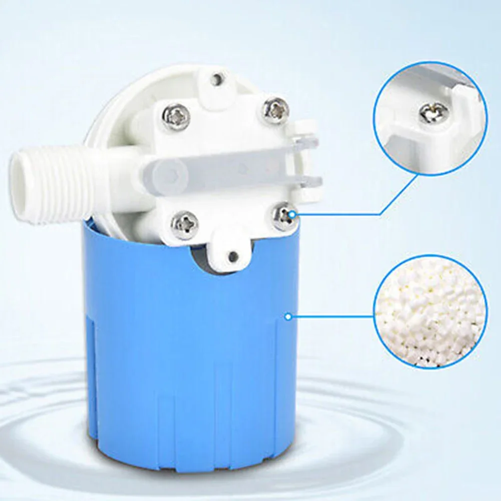 

For Water Tank Float Valve 1/2" Top Inlet Automatic Elbow Filter Plastic Replacemnt Water Level Control Brand New
