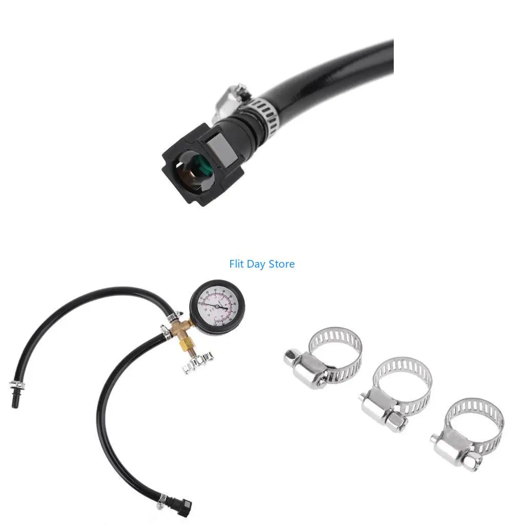F92C Car Automotive Injection Pump Tester Pressure Gauge Test 0-100PSI 7BAR