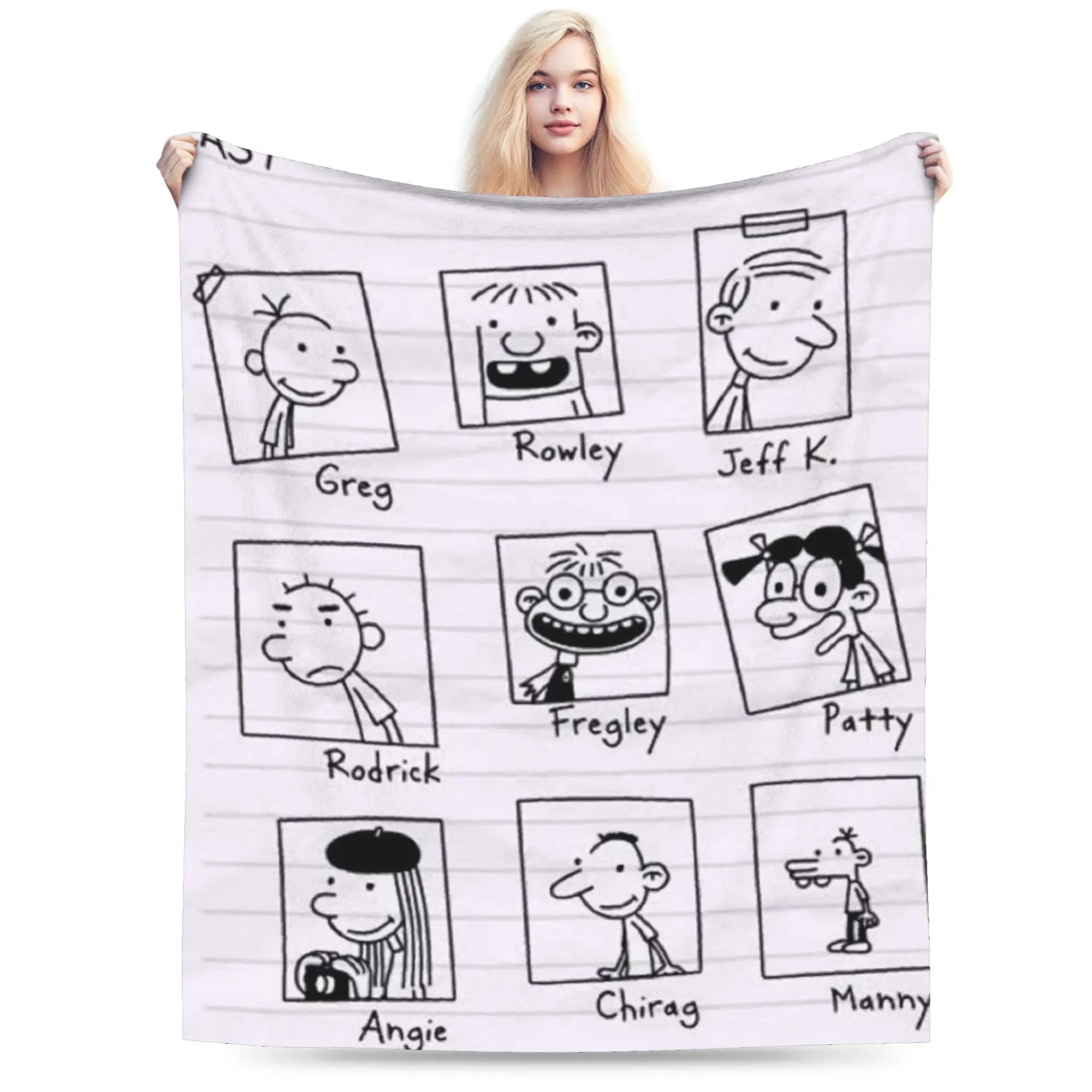 Diary Of A Wimpy Stuff Blanket Ultra-Soft Fleece  Throw Blanket Comfortable Quilt