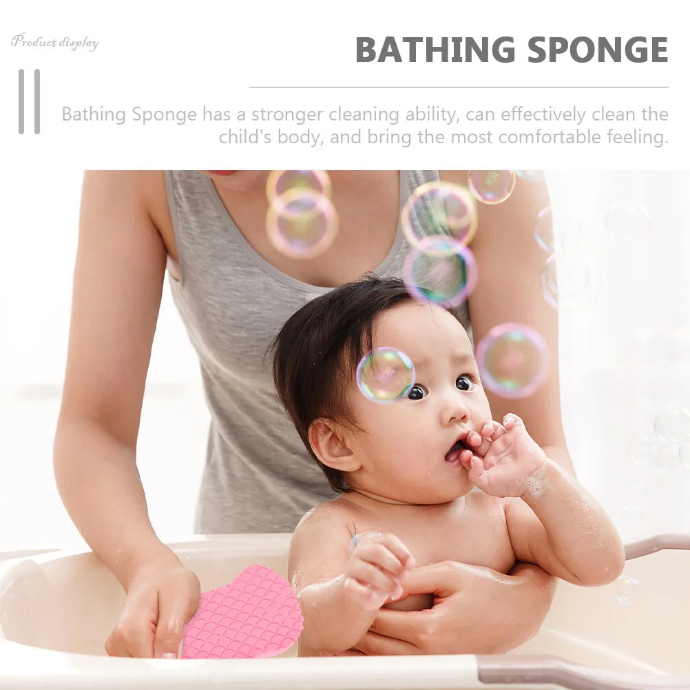 

3Pcs Bath Sponge Kids Shower Sponges Supple Soft Baby Body Scrubbers Lightweight Portable Bathing Tools Kids Sponge for Bath