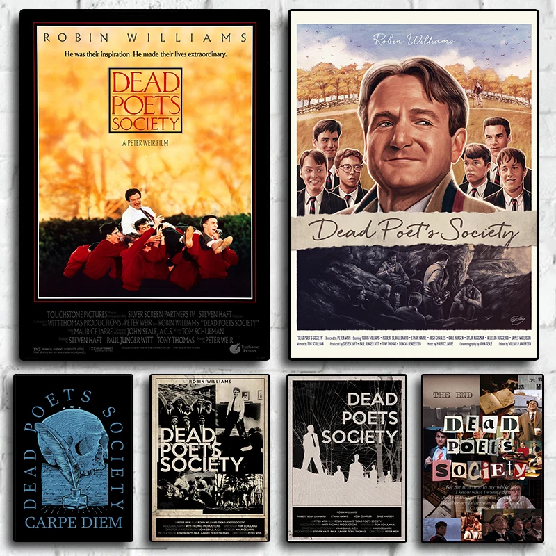 Dead Poets Society Movie Poster Classic old movies Wall Art Frameless drawing Canvas Painting Home Bedroom Study Studio Decor