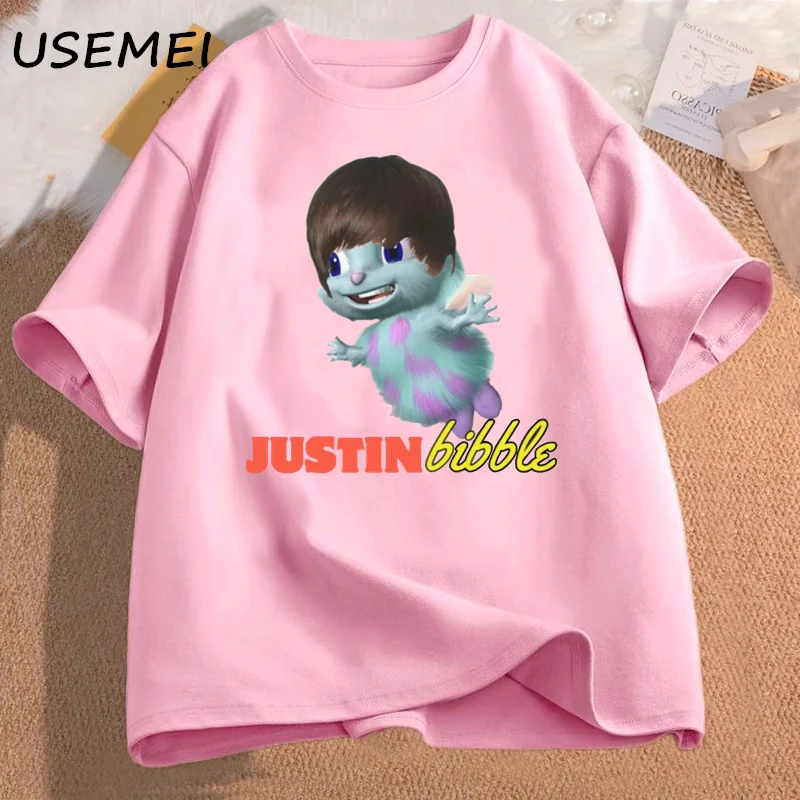 Funny Justin Bibble Printed T-shirt Men Women Cotton Short Sleeve T Shirt Unisex Fashion Summer 90s Mens Clothing Streetwear