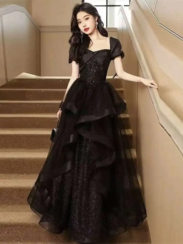 

Ele Bla Evening Gown Women's Host 2026 New High-End Sensation Small Luxury Adult Ceremony ort Stature Ball Dr