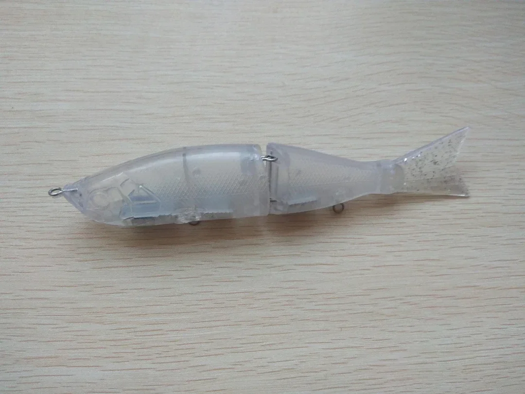 

2 шт. Неокрашенная пустая приманка для тела, воблер с сегментированным шарниром, 2 секции, приманка для плавания, 180 мм, 52 г, искусственные приманки S85