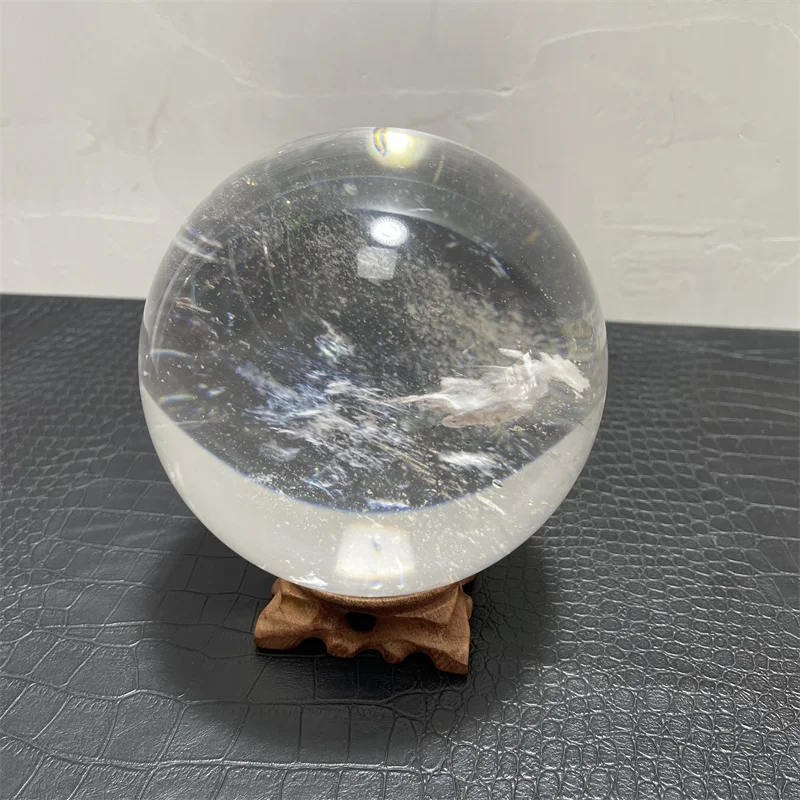 3000g White Crystal Clear Smelting Quartz Ball Reiki Healing Gemstone Minerals Specimen Lucky FengShui Home Decoration