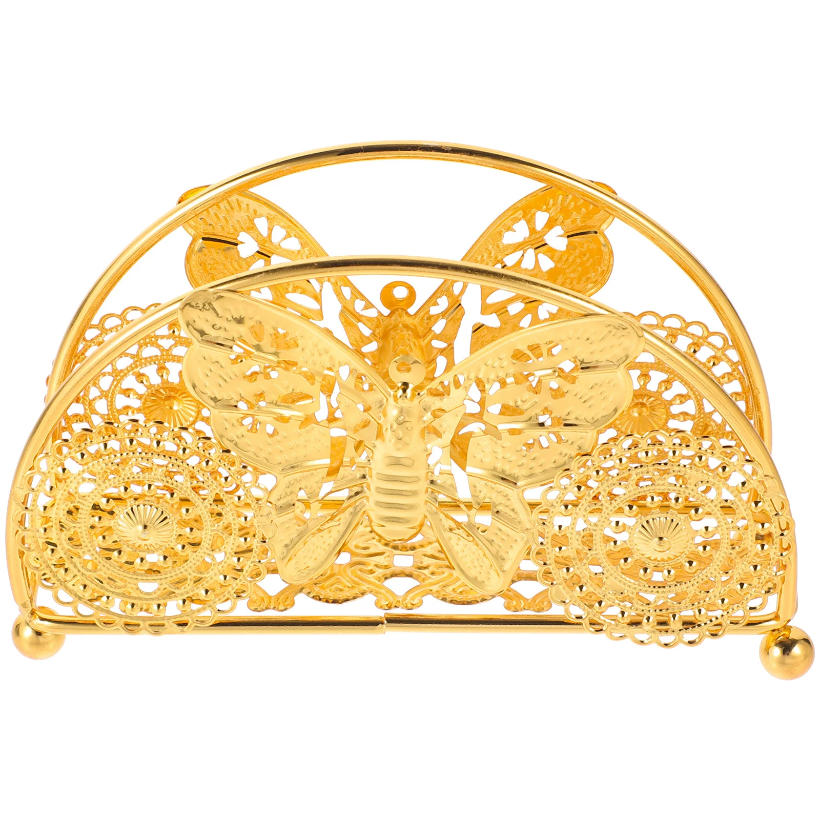 

Metal Napkin Holder Gold Iron Paper Tissue Stand Napkin Dispenser for Kitchen Dining Bar Restaurant Office