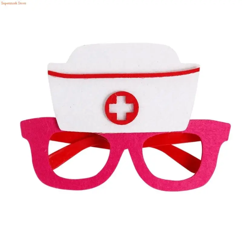 Pielęgniarka Q5we pielęgniarki pielęgniarki czapki okulary pielęgniarki kostium Halloween cosplay kostiumów