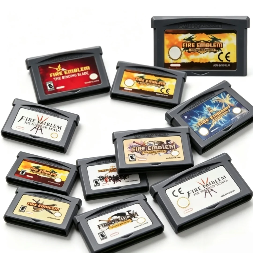 10 Styles GBA Game Cartridge Bundle Tactical RPG Shooting Beat 'Em Up Action Game USA/EUR Version for Game Boy Advance GBA SP DS