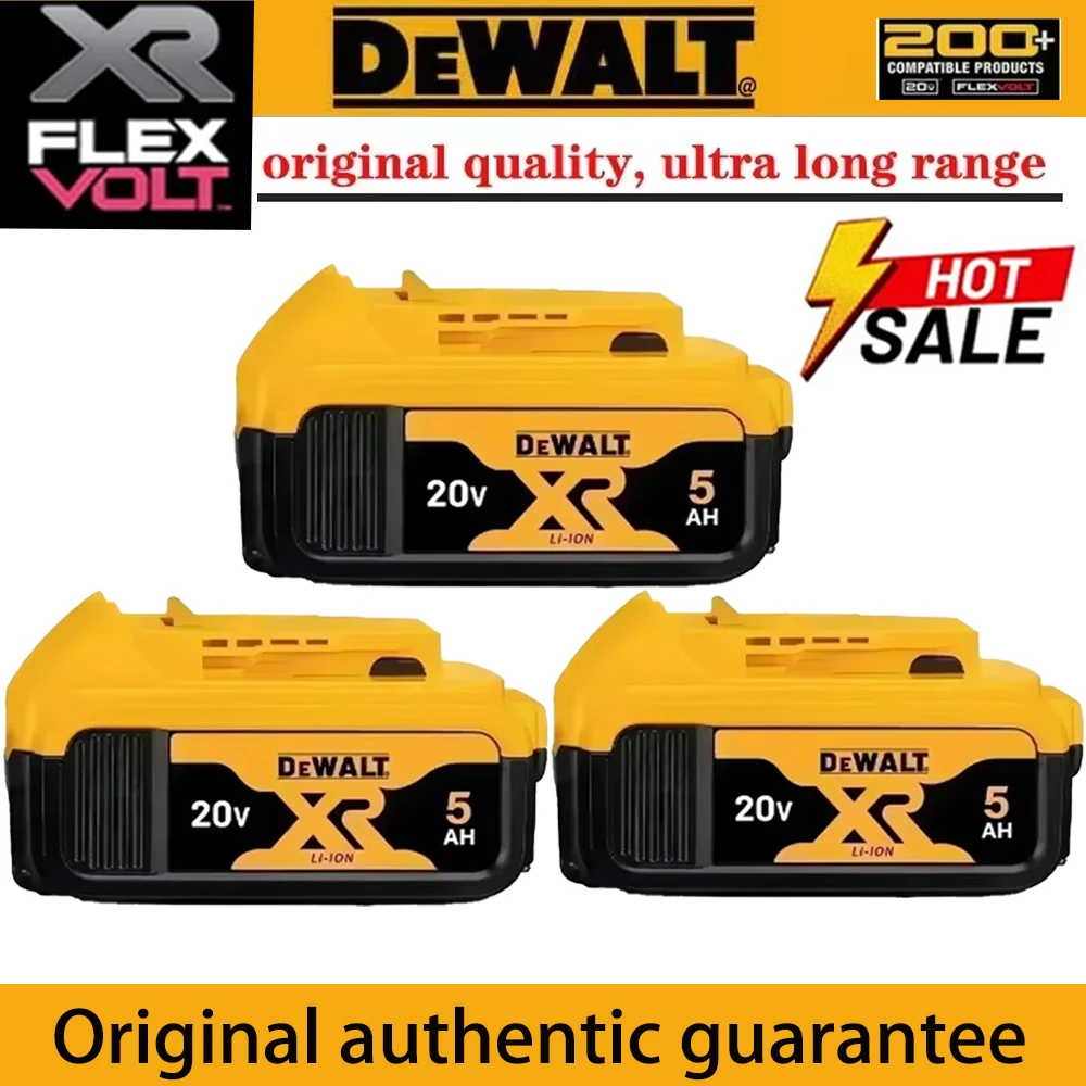 

NEW 2024 High Rate Genuine Dewalt 20V Battery, Dewalt DCB200 Power Tool Battery 2AH 5AH 6AH Rechargeable Lithium Ion Battery