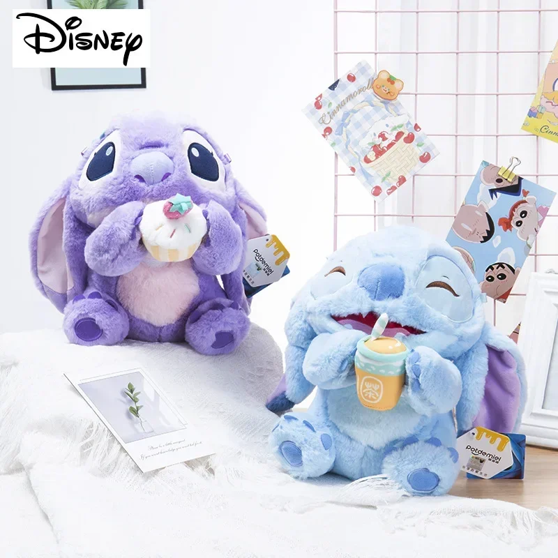 Aoger Genuine Plush Doll Disney Stitch Angel Smile Series Lilo & Stitch 20cm Cute Soft Plushie Stuffed Doll Kids Gift Toy