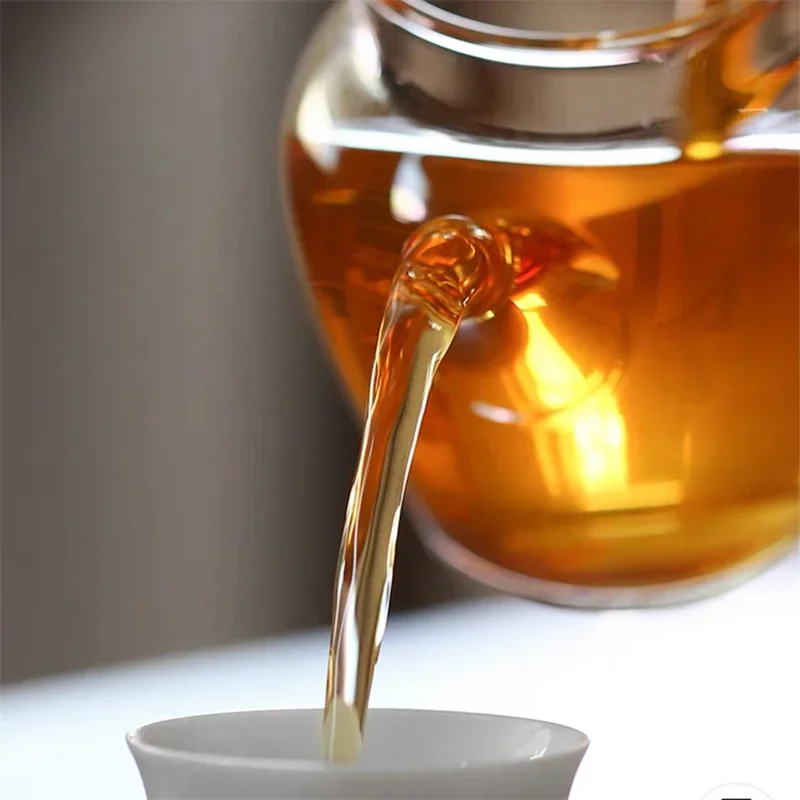 280ml High Borosilicate Glass Tea Pot Heat Resistance Brewing Puer Herb Flower Tea Pitcher Kung Fu Tea Set 4