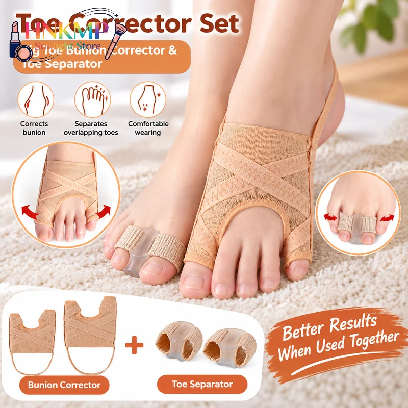 Adjustable Hallux Valgus Bunion Corrector Toe Separator Orthotics Foot Bone Big Thumb Straightener Pedicure Foot Care Tools