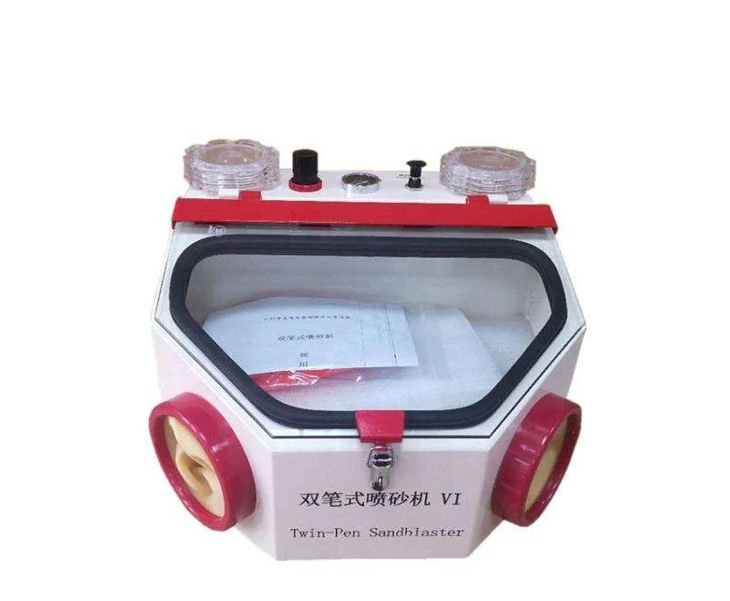 Dental Sandblasting Twin-Pen Sandblaster for Tooth Surface Cleaning