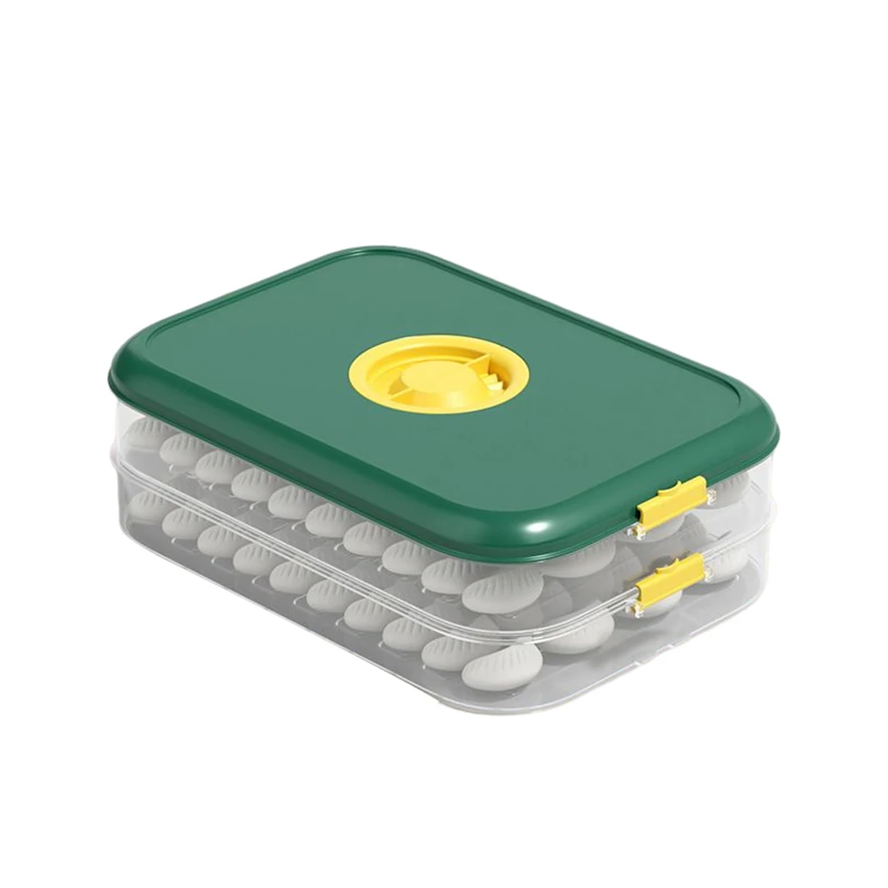 Food Grade Dumpling Box Large Capacity Food Preservation Case Kitchen Storage Tool
