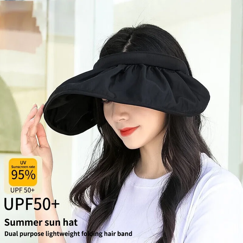 

Women's Breathable Sun Hat Lightweight Sun Hat Shell Hat Summer Outdoor Running Travel Beach Hat Anti-UV Hat Hoop Dual-Purpose