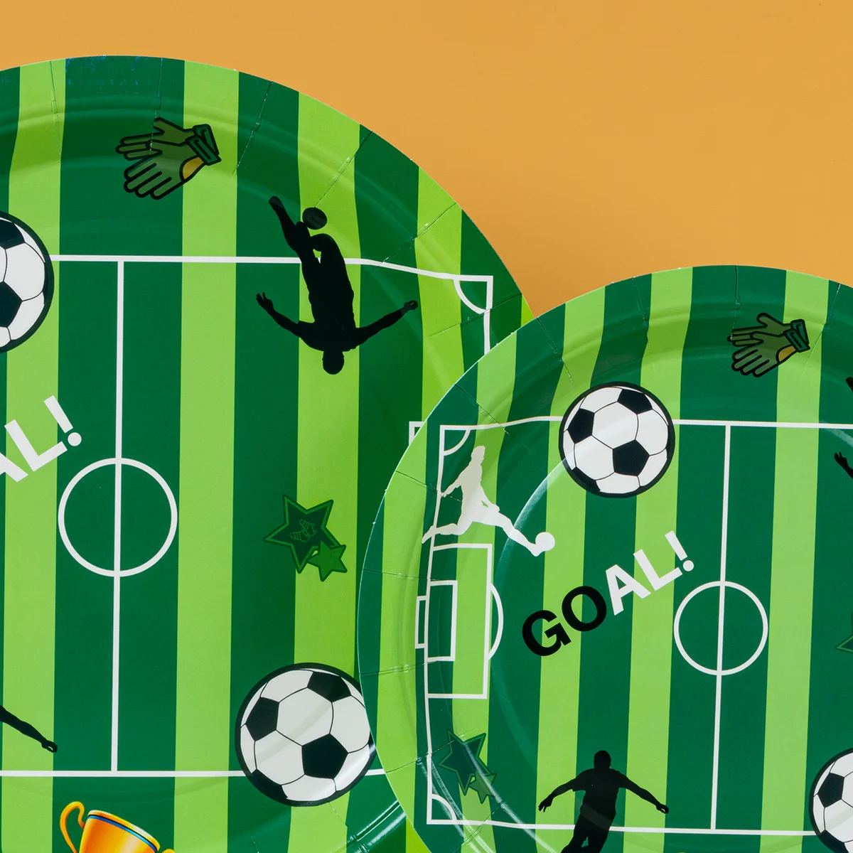 10/25/50pcs Disposable Soccer Field GOAL! Paper Plates Football Themed Plates for Kids Birthday Party Supplies image 3