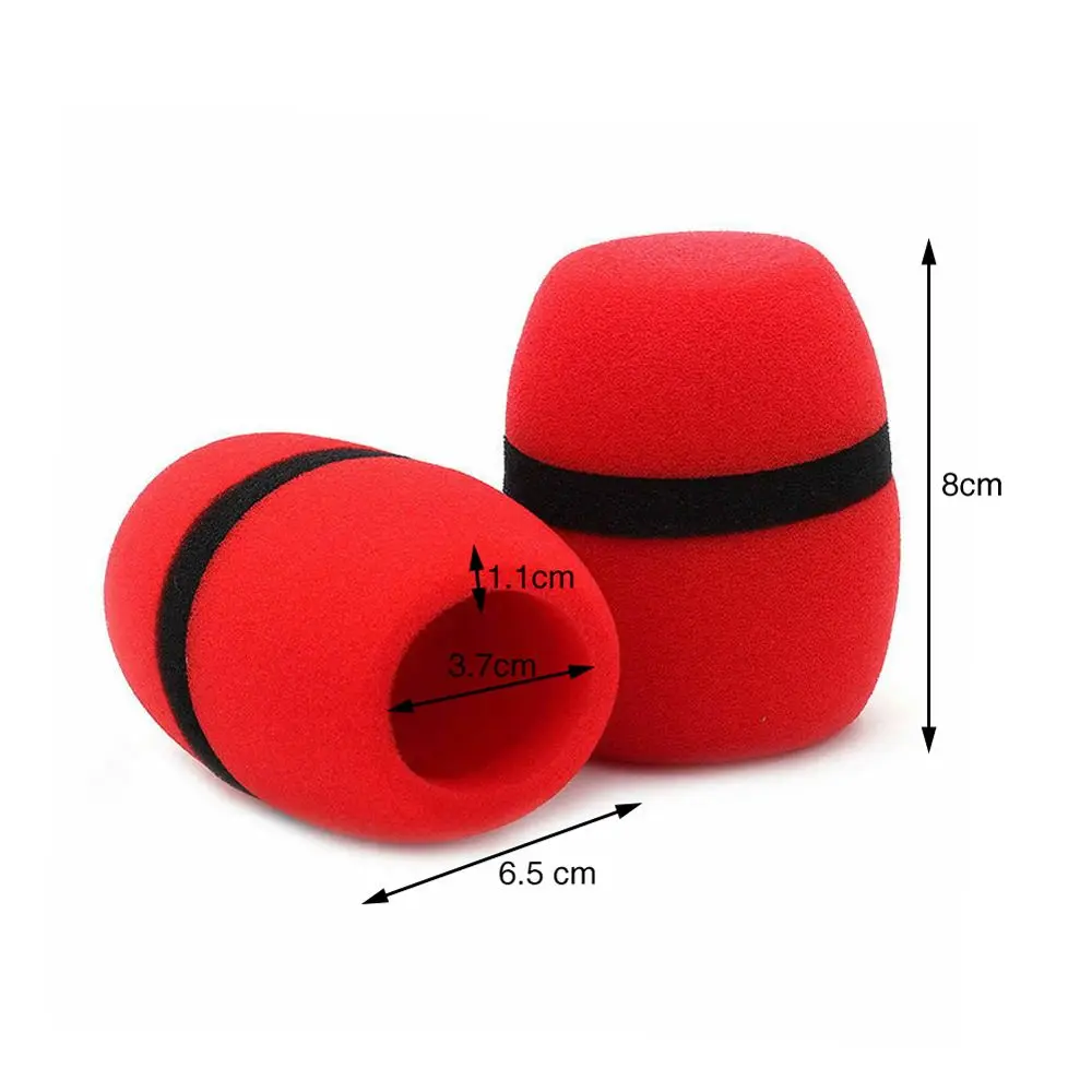 4PCS Headset Windscreen Thickened KTV Handheld Dust Proof Soft Sponge Microphone Cover Replacement Accessories