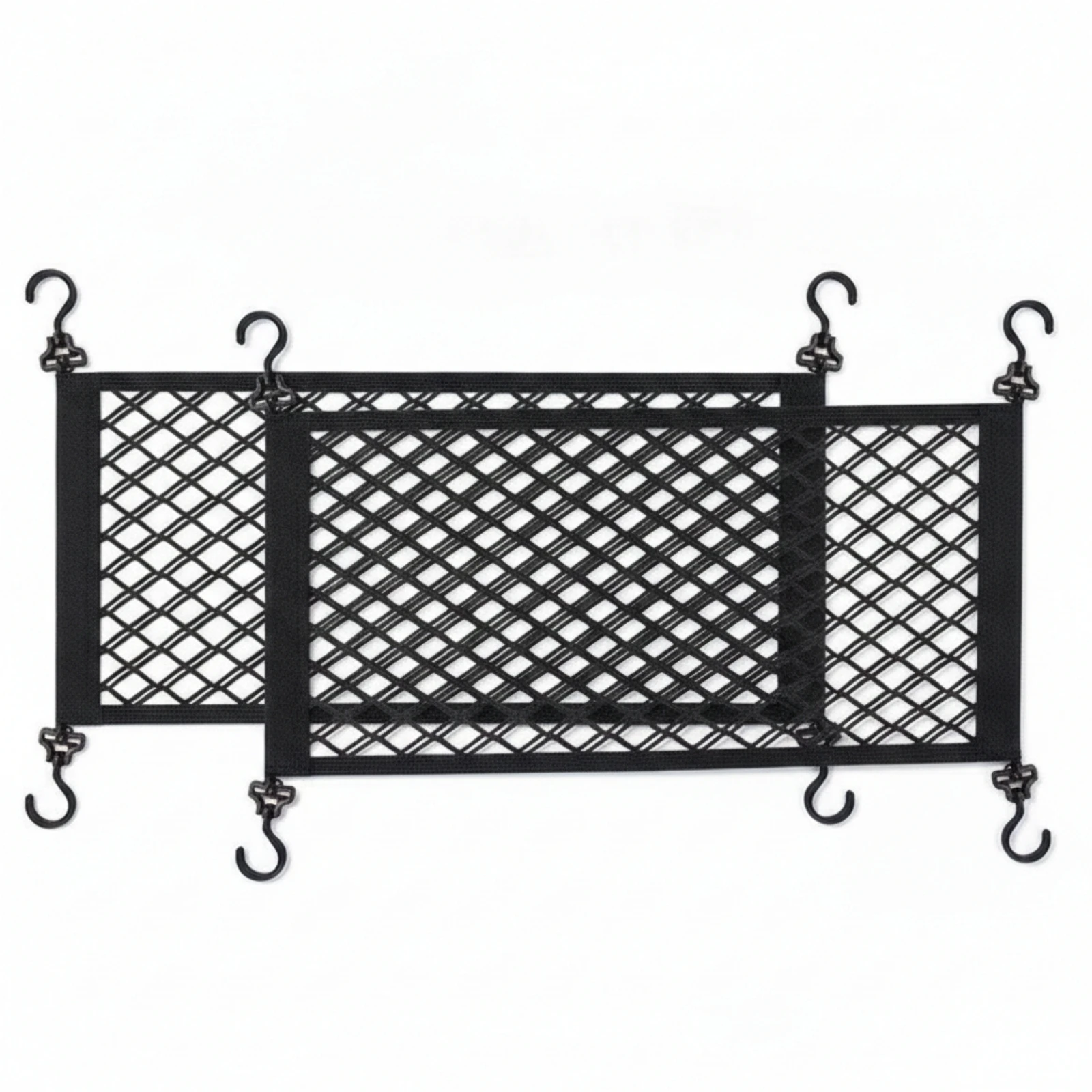 Elastic Cart Cargo Net Flexible Mesh Cargo Net with Hooks Easy to Install Sturdy for Campers, Camping, Gardening