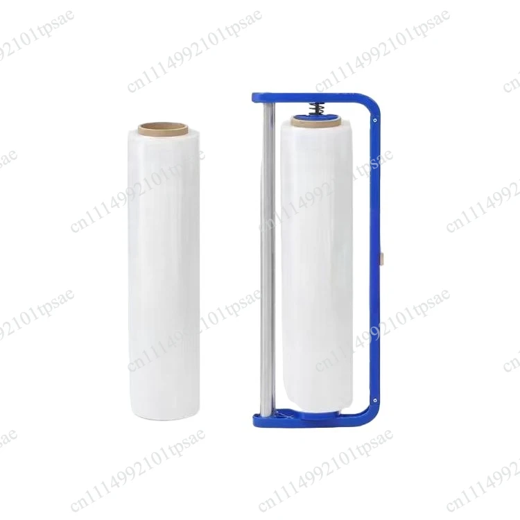 Winding film baler film manual bracket packing plastic wrap