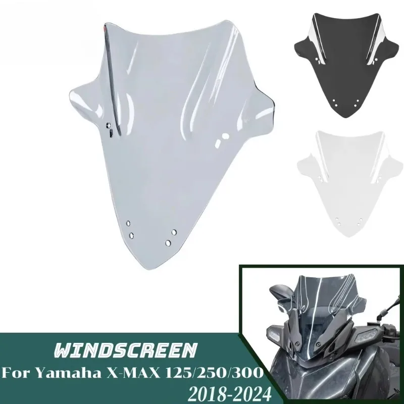 

DONGTING Windshield Windscreen for Yamaha X MAX X-MAX 300 125 250 2018-2024 Motorcycle Wind Screen Shield Deflector Accessories