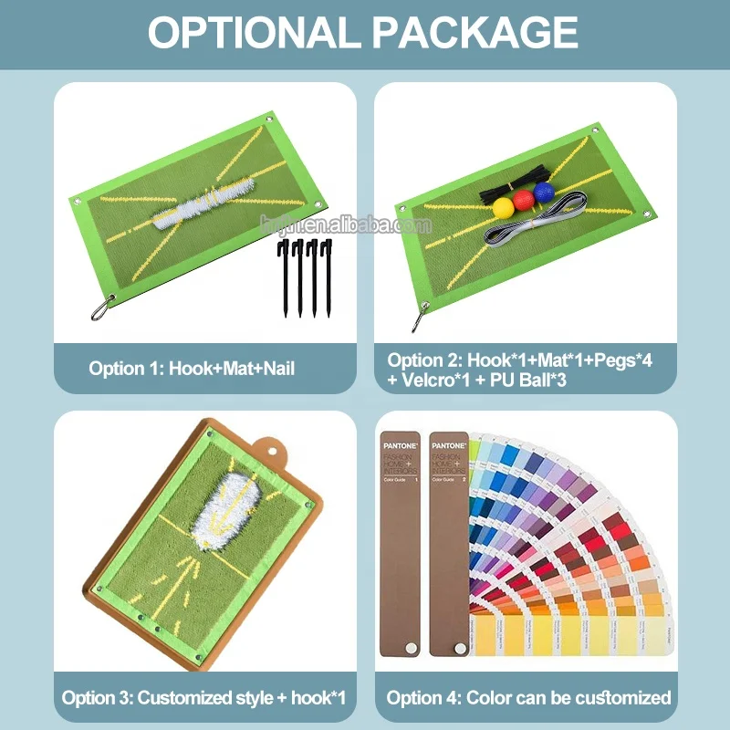 Golf Practice Trajectory Display Anti-slip Hitting Mat Manufacturer Mini Golf Rubber Mat Golf Swing Trainer Training Mat