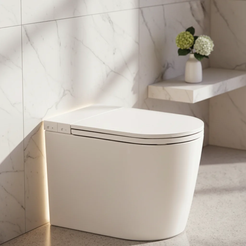 

Умный европейский керамический электрический унитаз-моноблок с функцией дистанционного управления для ванных комнат в отелях и курортах