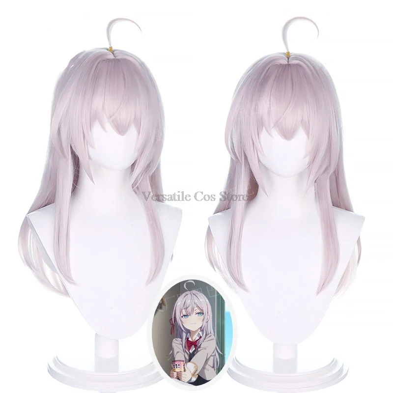 Anime Alya Sometimes Hides Her Feelings in Russian Alya Cosplay Light Purple 55cm Wig Alisa Mikhaylovna Kujō Halloween Roleplay