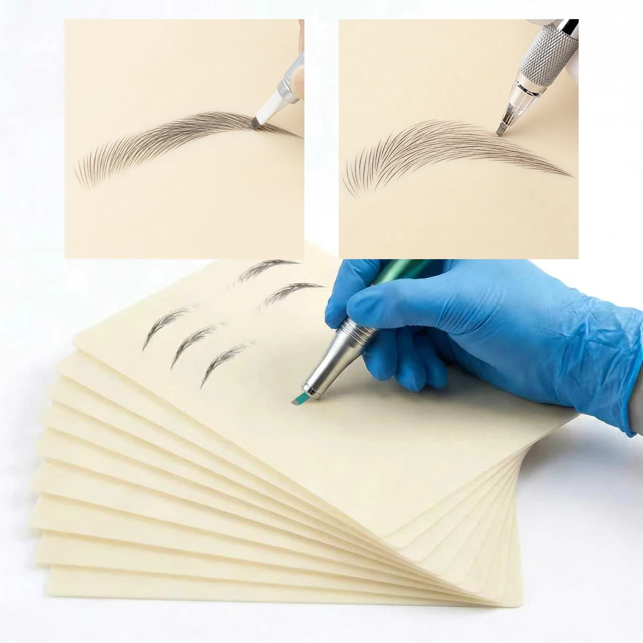 Tattoo Practice Skin Blank Rubber Sheet 19x14cm thick 0.1mm 2 sides usable,Blank Tattoo Practice Skin Skins Latex Sheet Rubber