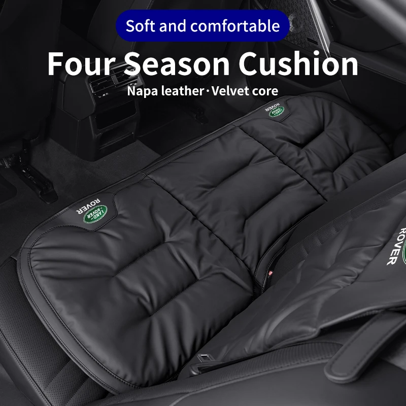 Car Velvet Cushion Vinter Leather Backrest Seat Cover Accessories For Land Rover Range Rover Evoque Velar Defender Discovery Fre