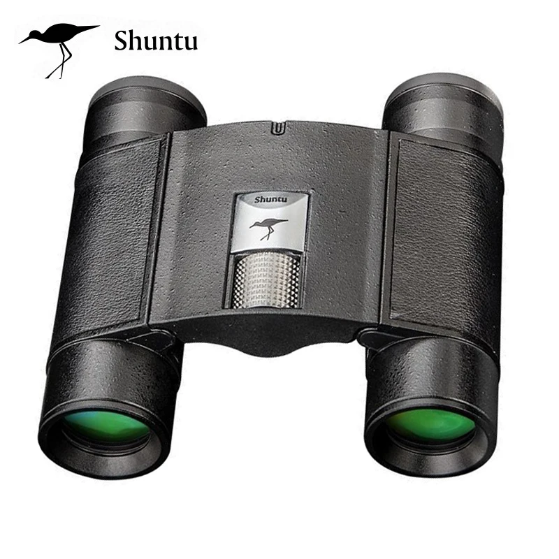 Jumelles compactes Shuntu 8X20 10x25, verres ED professionnels, optique à prisme Bak4, jumelles pliables IPX7 pour le camping, la chasse, le tourisme