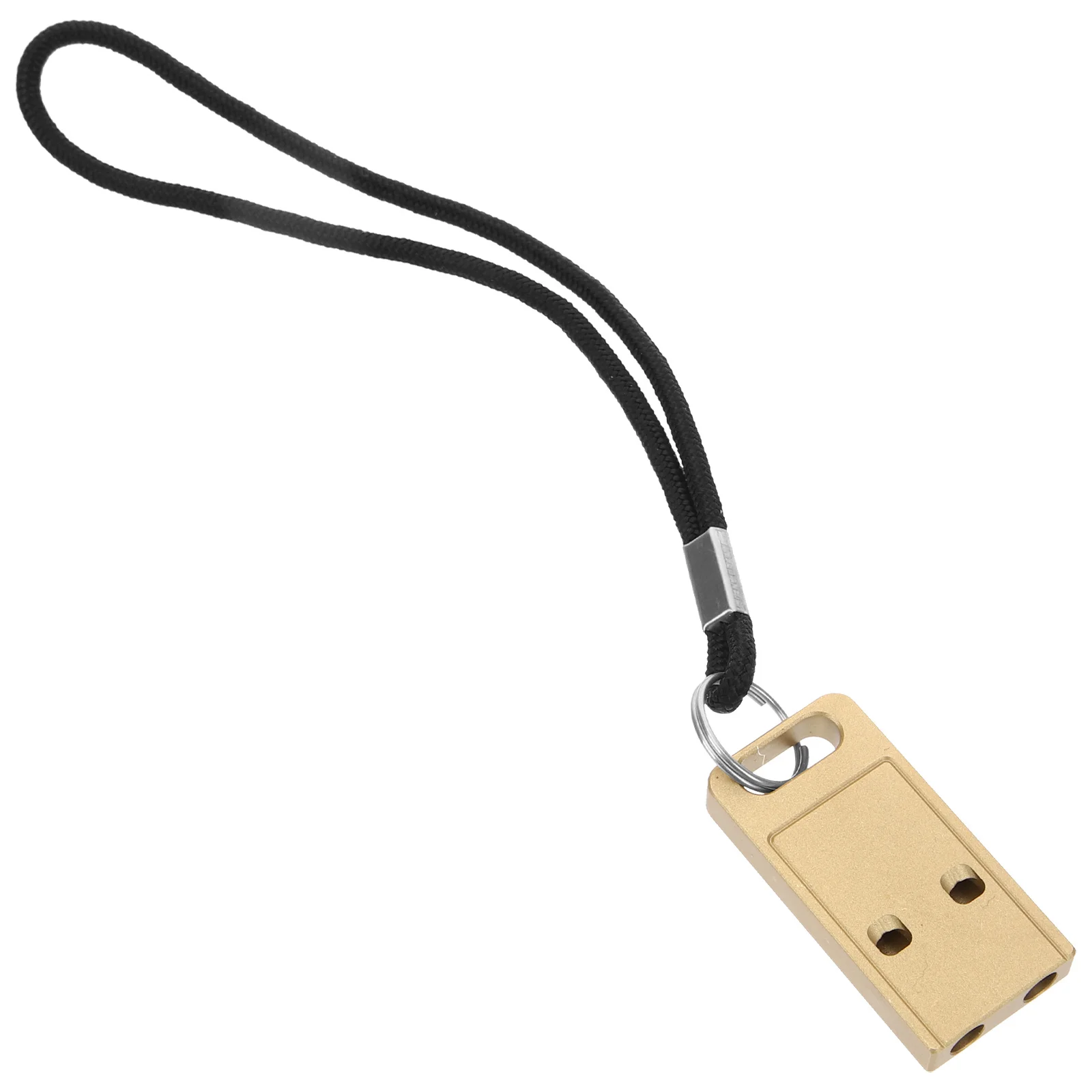 

1pcs Emergency Survival Premium Metal Loud For Outdoor Camping Hiking Travel Safety Keychain Pendant Brass Mini Whistle Portable