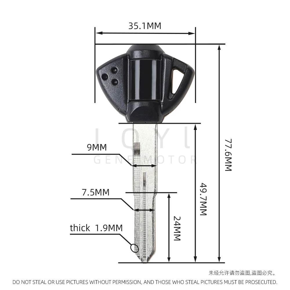 6 قطعة جديد فارغة مفتاح دراجة نارية استبدال مفاتيح غير مقطوعة لسوزوكي GSXR 600 750 1000 1300 F SV 650 ABS GSX GSX600F GSX750F