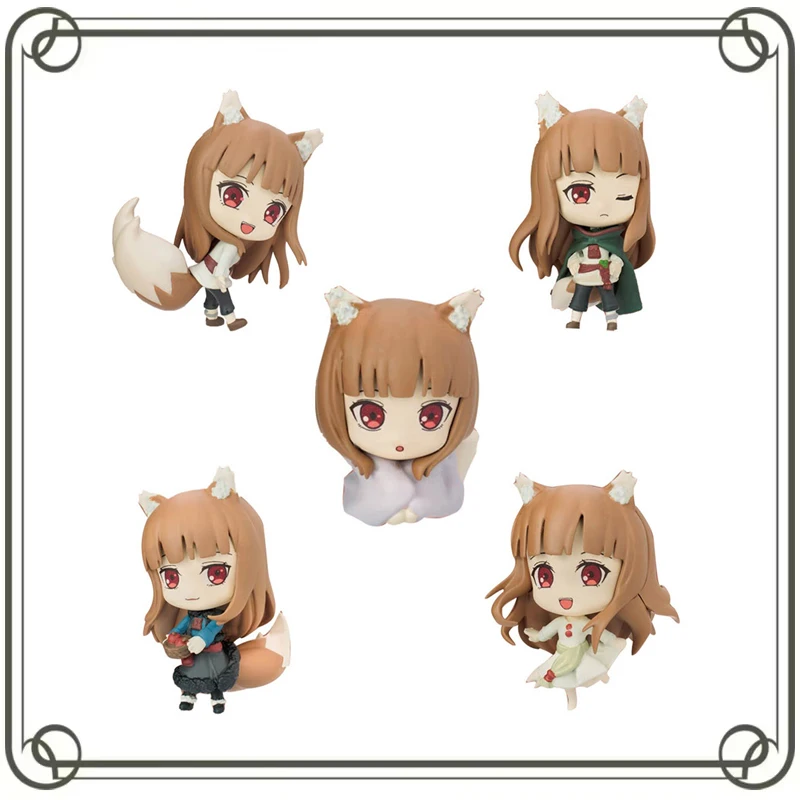 Spice and Wolf Holo Kawaii Collection Ornament Childhood Memories Children's Day Gifts Action Figures Model Kids Toy