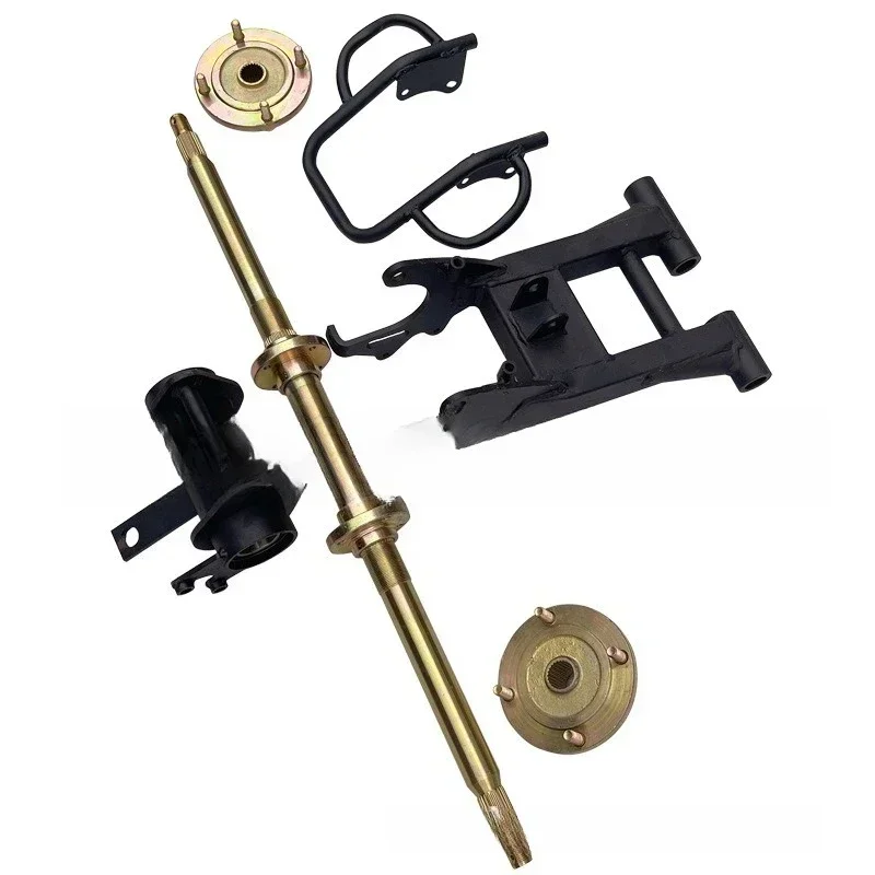 Four-wheel shockproof GY6 beach accessories go-kart modification, Daniel chain transmission rear axle