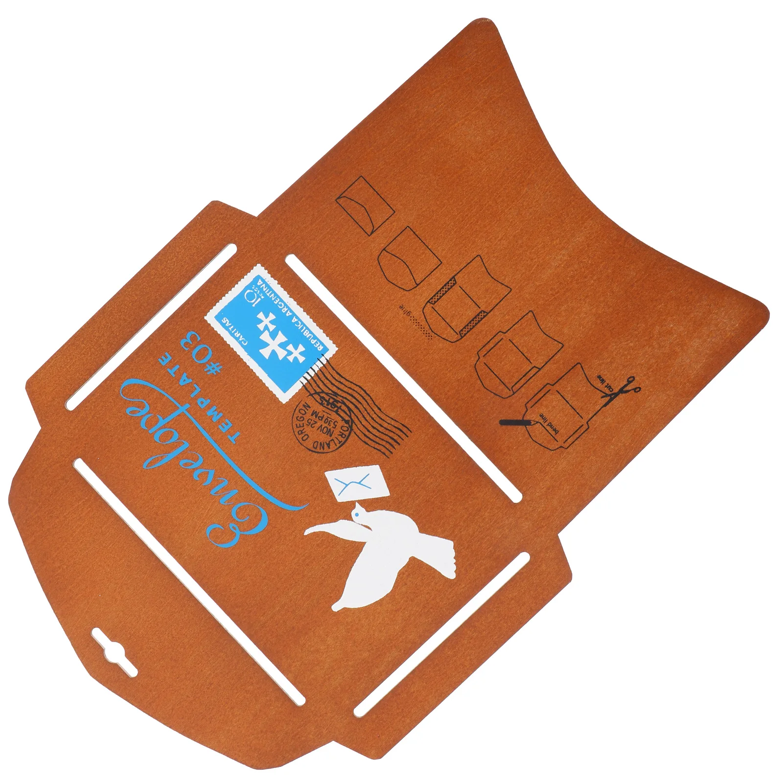 

Wooden Envelope Template Maker Stencil for Card Making Craft Mold Diy Hollow Out Templates Envelope Tool Art Supplies