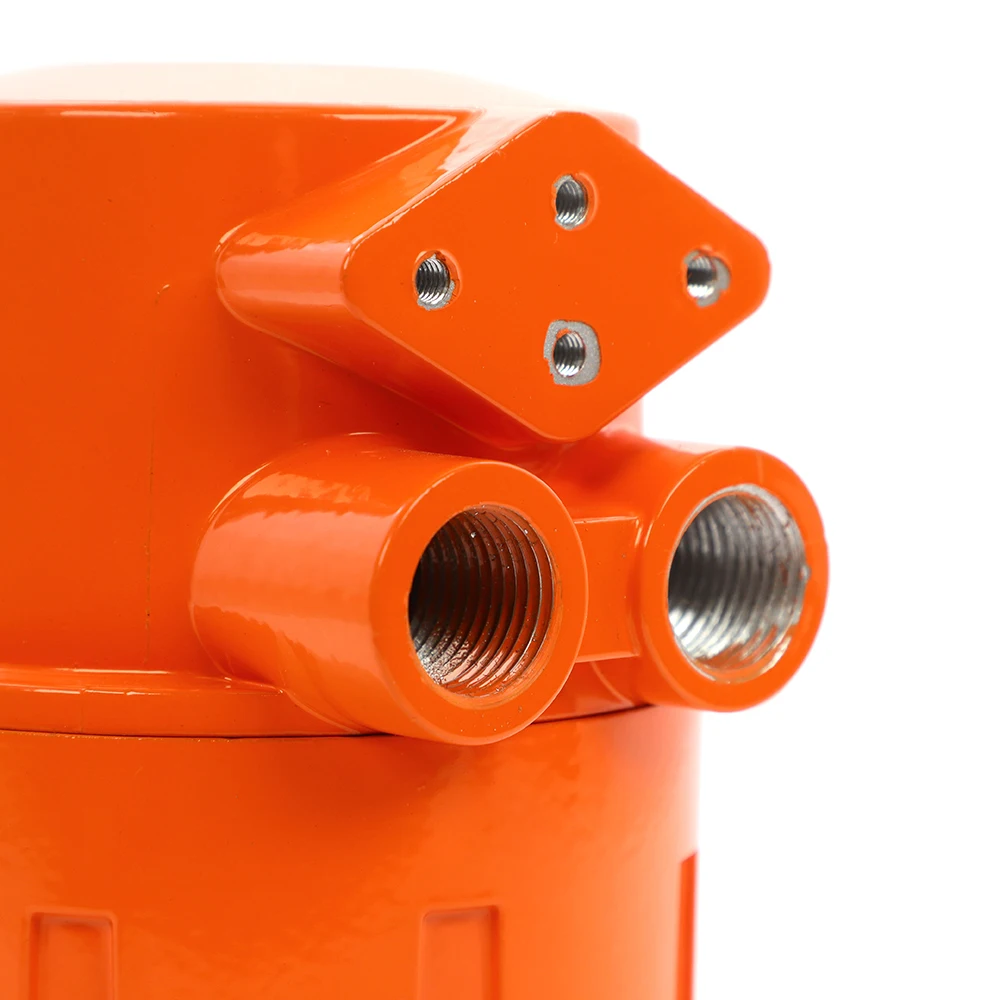 Custom CNC-Machined Orange Industrial Junction Box — Non-Standard Dimensions and Structure, Featuring Threaded Interfaces