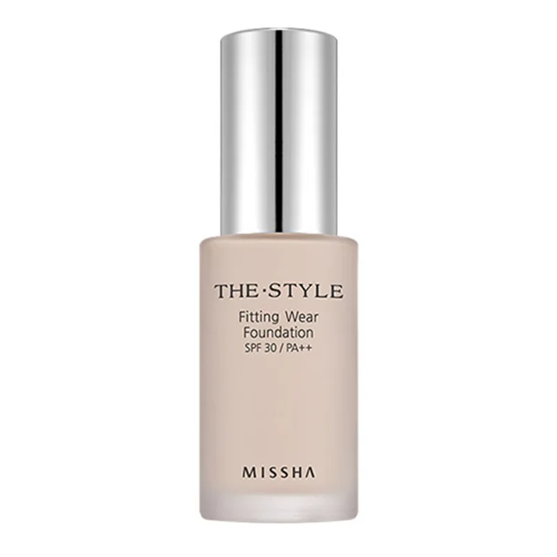 MISSHA The Style Fitting Wear Foundation 30ml Full Coverage Foundation Face Cream Concealer Tone Base Cream Korea Cosmetics