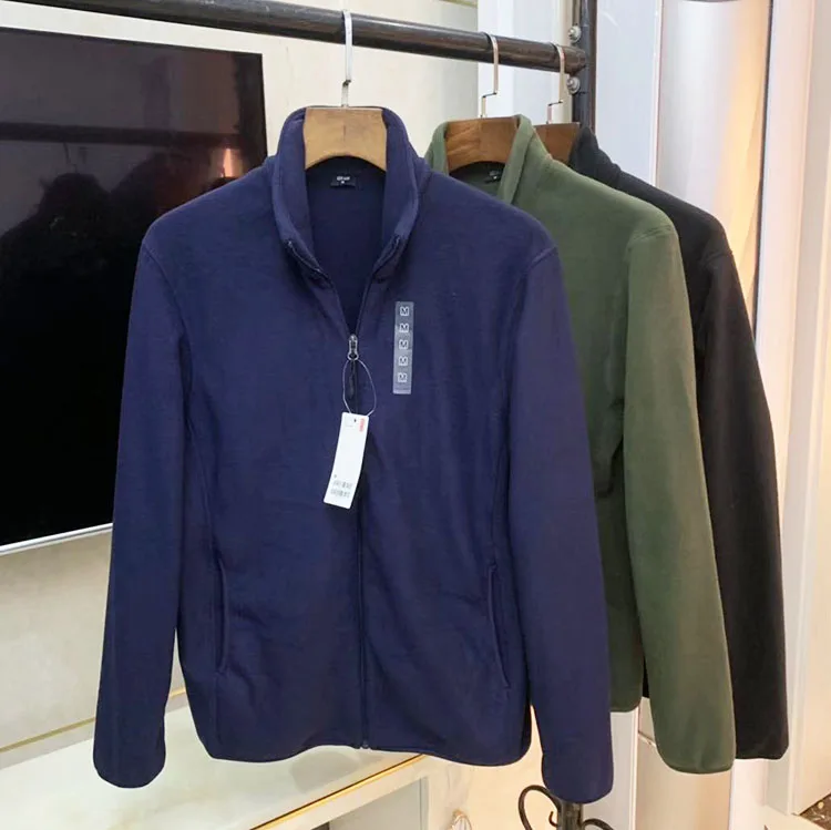 

Мужской высокий джинсовый свитшот Fce Jaet, уличный повседневный теплый осенне-зимний длинный свек-стойка с застежкой-молнией