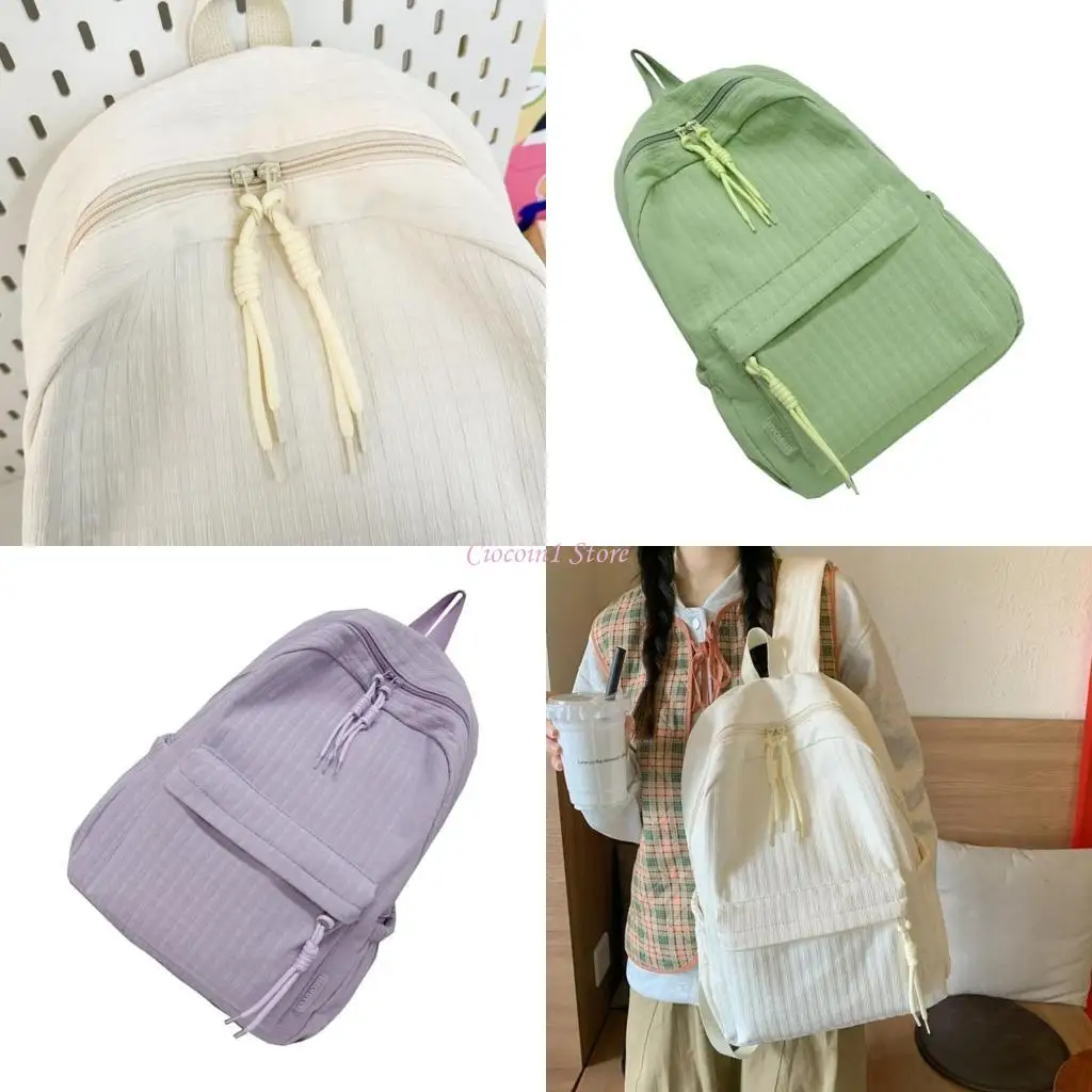 

Y1UB Solid Color рюкзак большой емкость повседневные дневные пакеты Travel Bag Сумка для ноутбука Студенческая школьная рюкзак