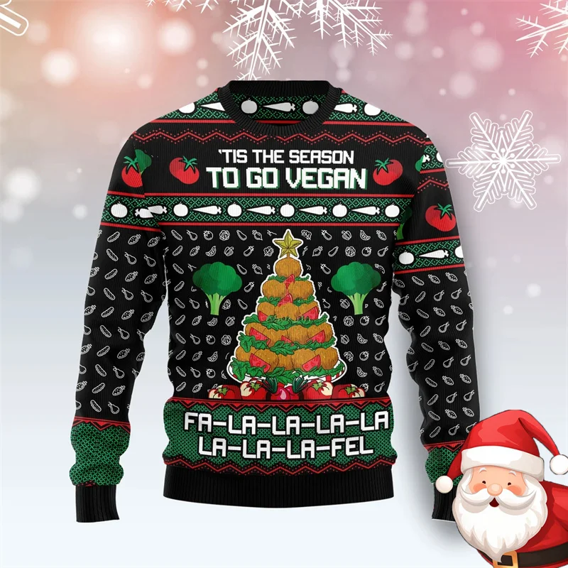 شجرة عيد الميلاد تصميم هوديس للرجل سترة عيد الميلاد للنساء الرجال شخصية فريدة من نوعها جولة الرقبة البلوز الرجال y2k الملابس #4