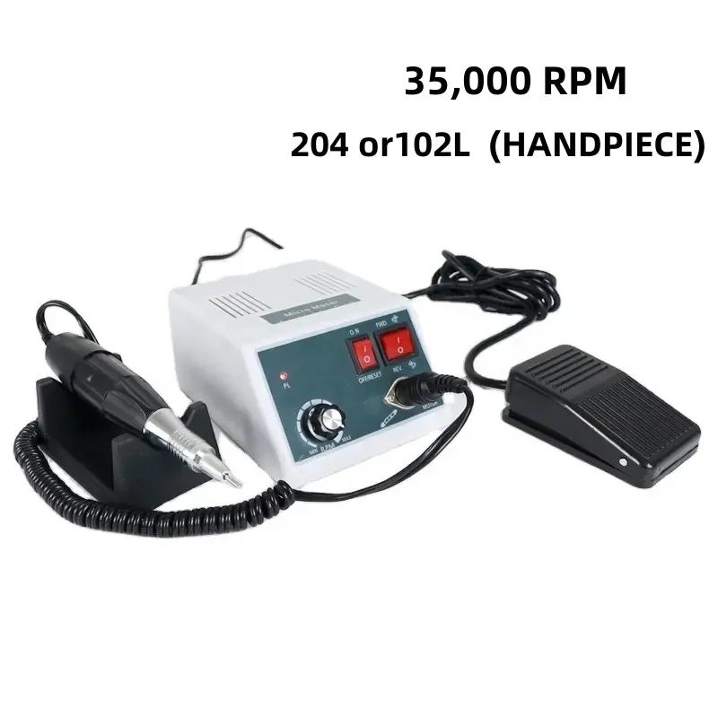 

35000r/min Dental Dtrong Marathon Micro Motor Kits 102L/204 Handpiece Polish Motor Grinding Machine For Nail/Dentist Polish