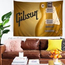 Carpet Gibson Guitar Brand Tapestry Art Printing Japanese Wall Tapestry Anime Wall Hanging Home Decor