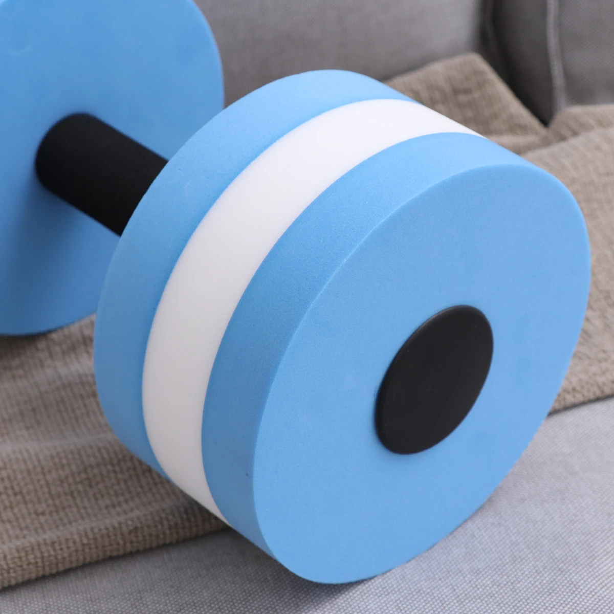 

1pc Water Floating Dumbbells 1 Pair Purple Weights EVA Foam Low Absorption Pool Barbells Water Aerobics Fitness Accessories Gym