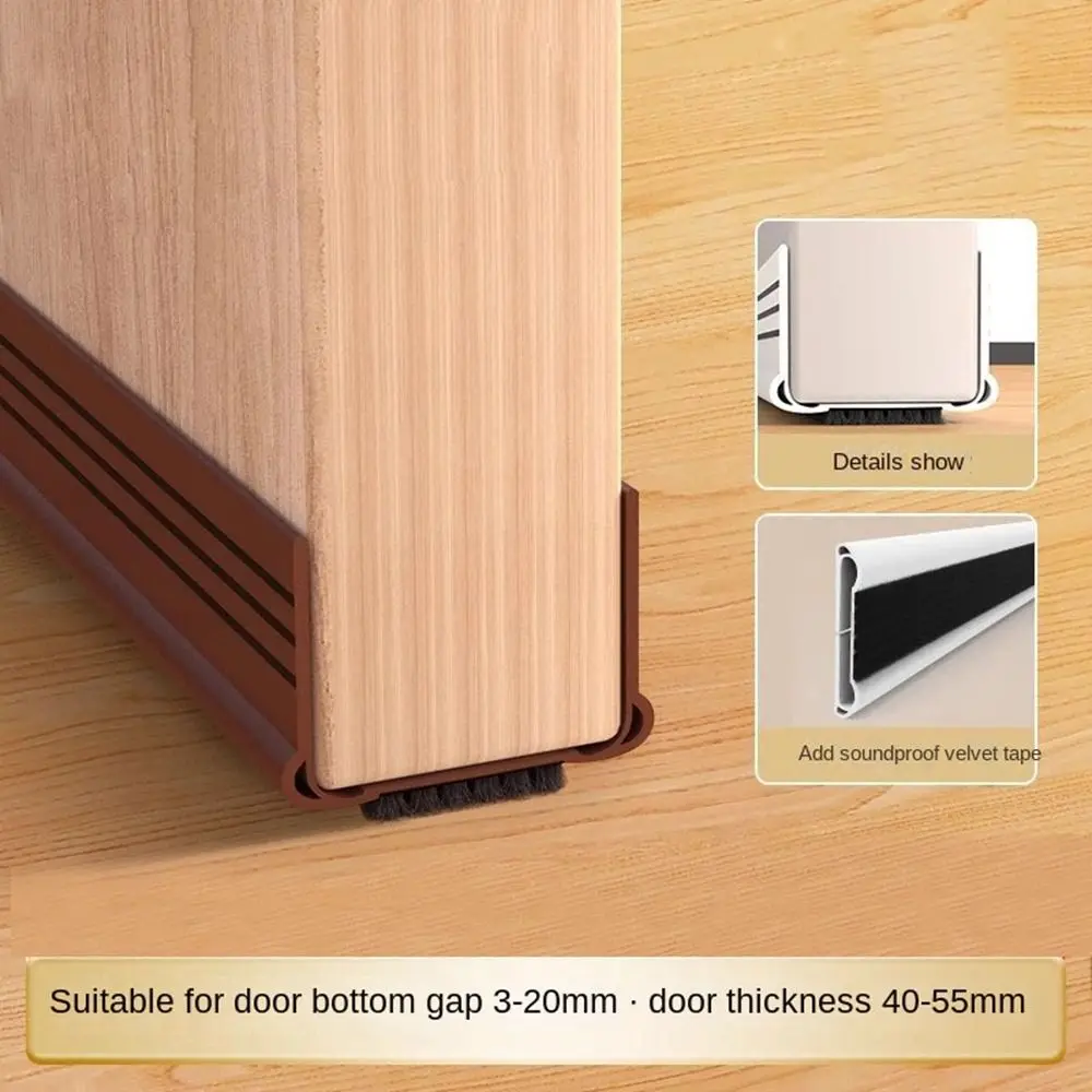 New PVC Door Seal Strip Anti Collision Flexible Door Draft Stopper Windproof Self Adhesive Window Weather Stripping Door