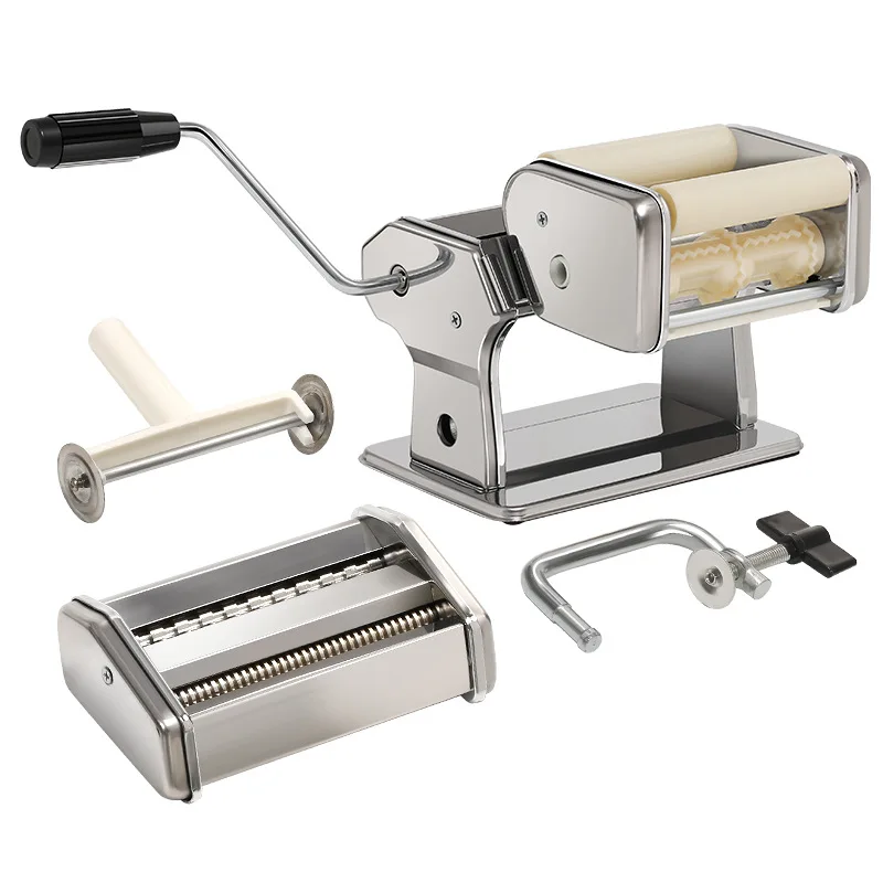 

Stainless Steel Manual Noodles Maker Dough Pressing Machine Duplings Maker Noodle Making Machine 2 In 1