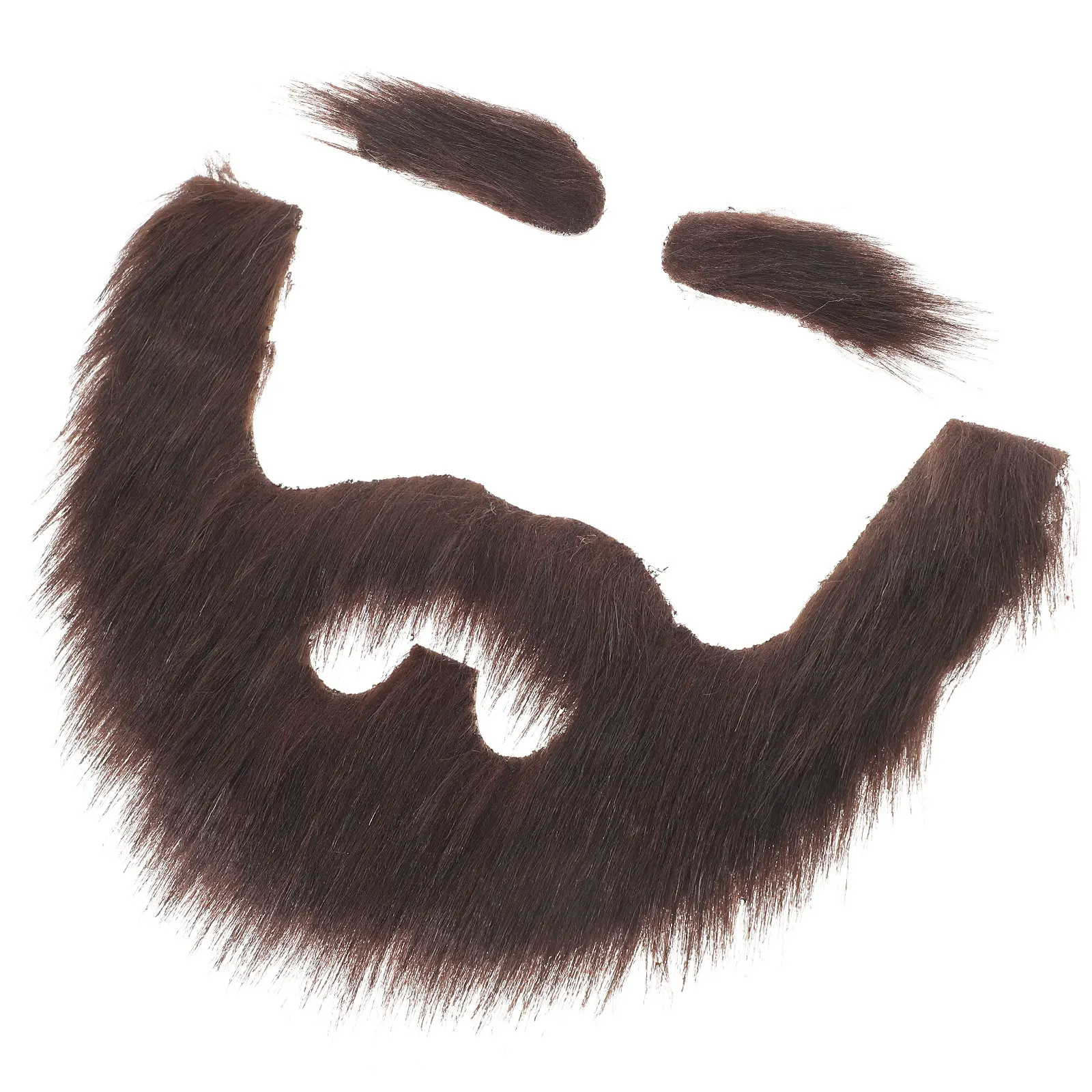1Set Funny Cloth Fake Beard and Eyebrow Set for Halloween Cosplay Party Photo Props Stage Performance Carnival Decorative