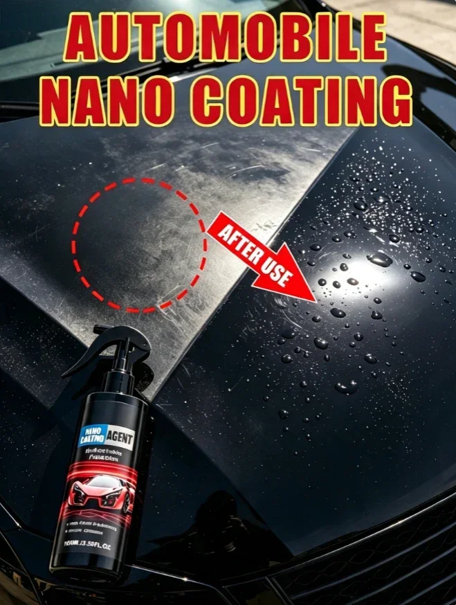 Nano Coating Car Invisible Raincoat, Portable Multi-Surface Waterproof Shield, Rain Rolls & Bounces Off Auto Surfaces